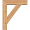 Ekena Millwork Traditional Block Smooth Bracket w/ Offset Brace, Western Red Cedar, 5 1/2"W x 20"D x 24"H BKT0604X20X24TRA05SWR - alternate 2
